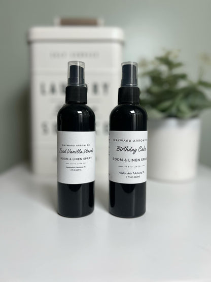 Room Spray / Linen Spray / Room & Linen Spray / Air Freshener / Bathroom Spray / Car Freshener / Bedding Spray / Pillow Mist